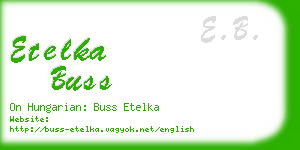 etelka buss business card